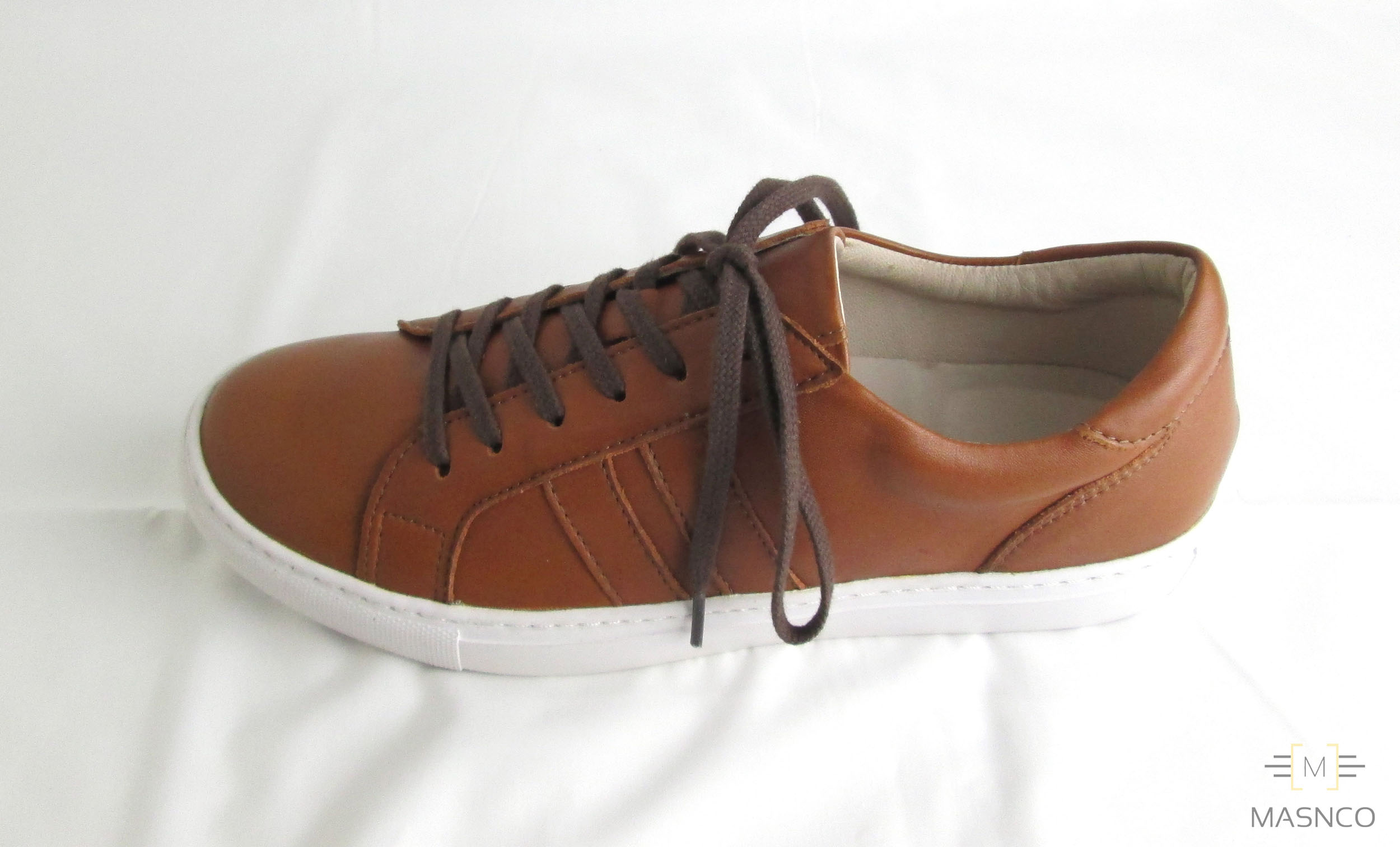 Brown Leather Sneakers – MASNCO