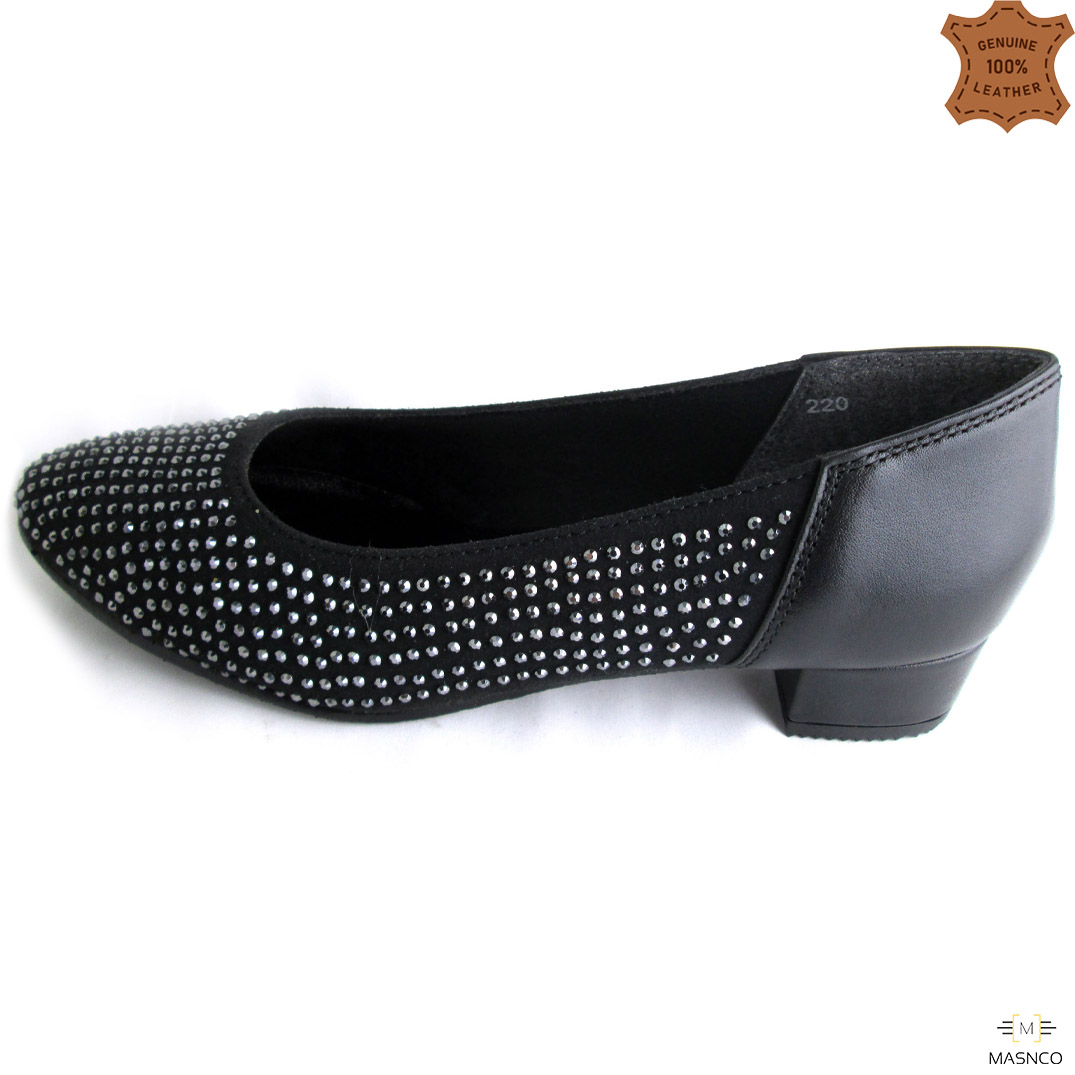Reflective Formal Leather Shoes for Women