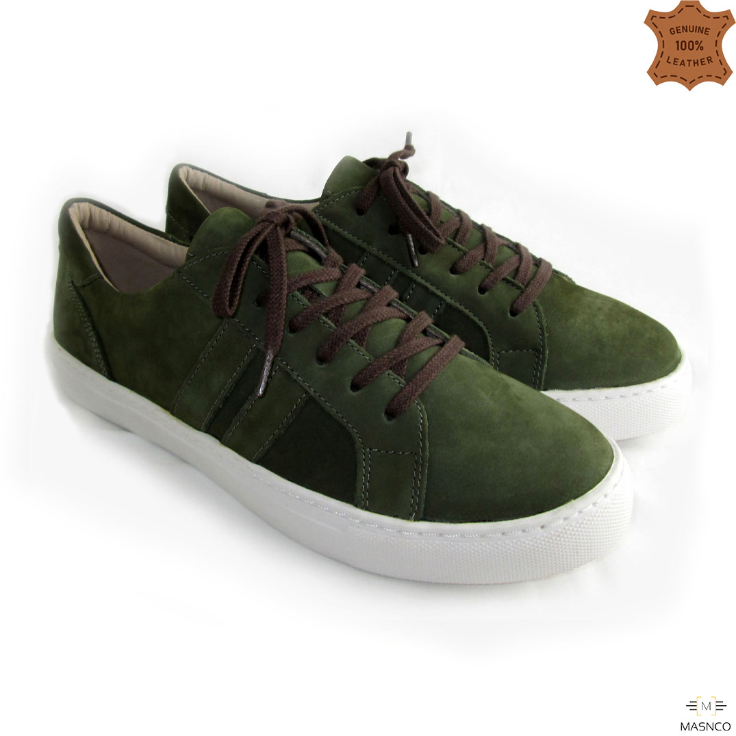 Excotic Sneakers with Lace for Women’s (Green)