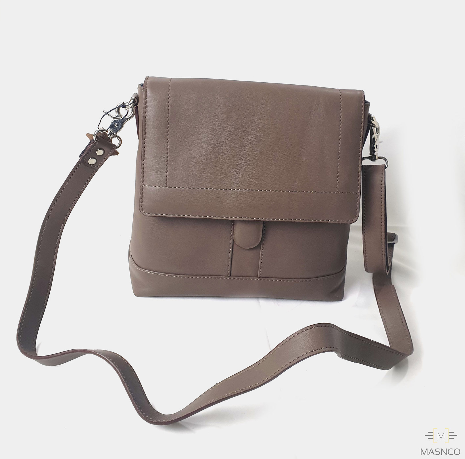 GENUINE LEATHER MESSENGER BAG