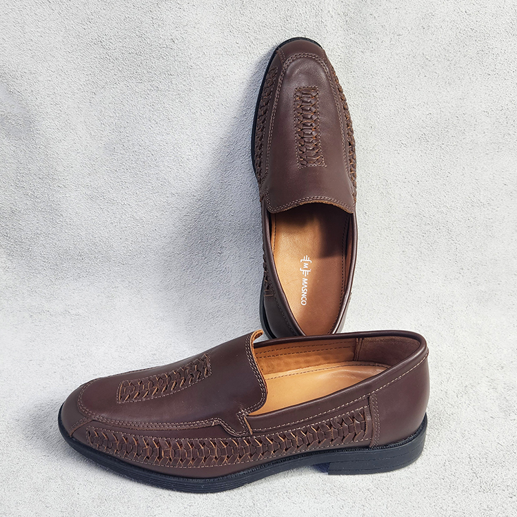 Leather Loafer In Chocolate