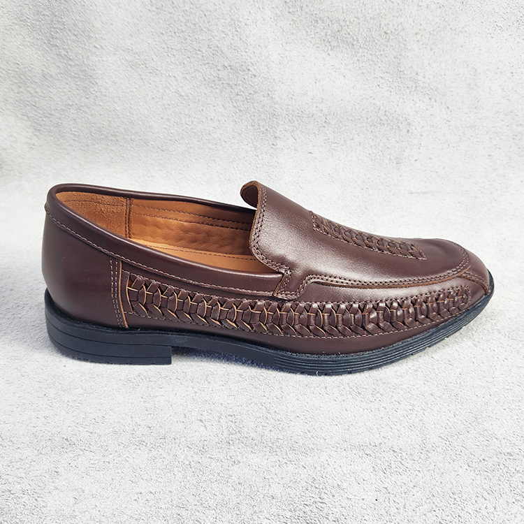 Leather Loafer In Chocolate