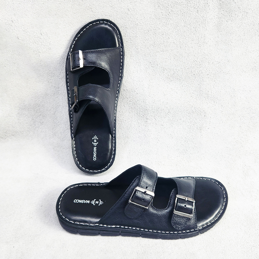 Comfortable Leather Sandal in Black