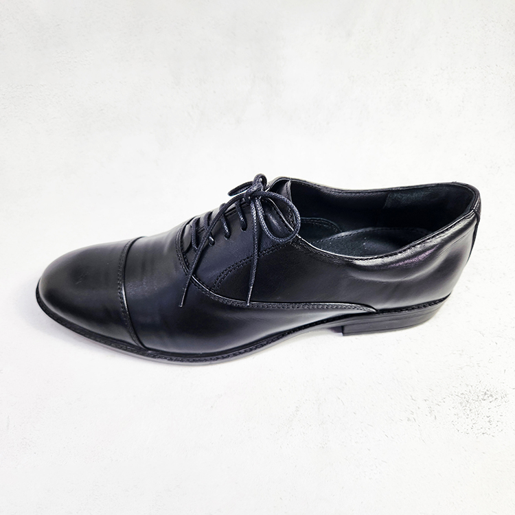 Formal Oxford Cap Toe Shoes for Men (Black)