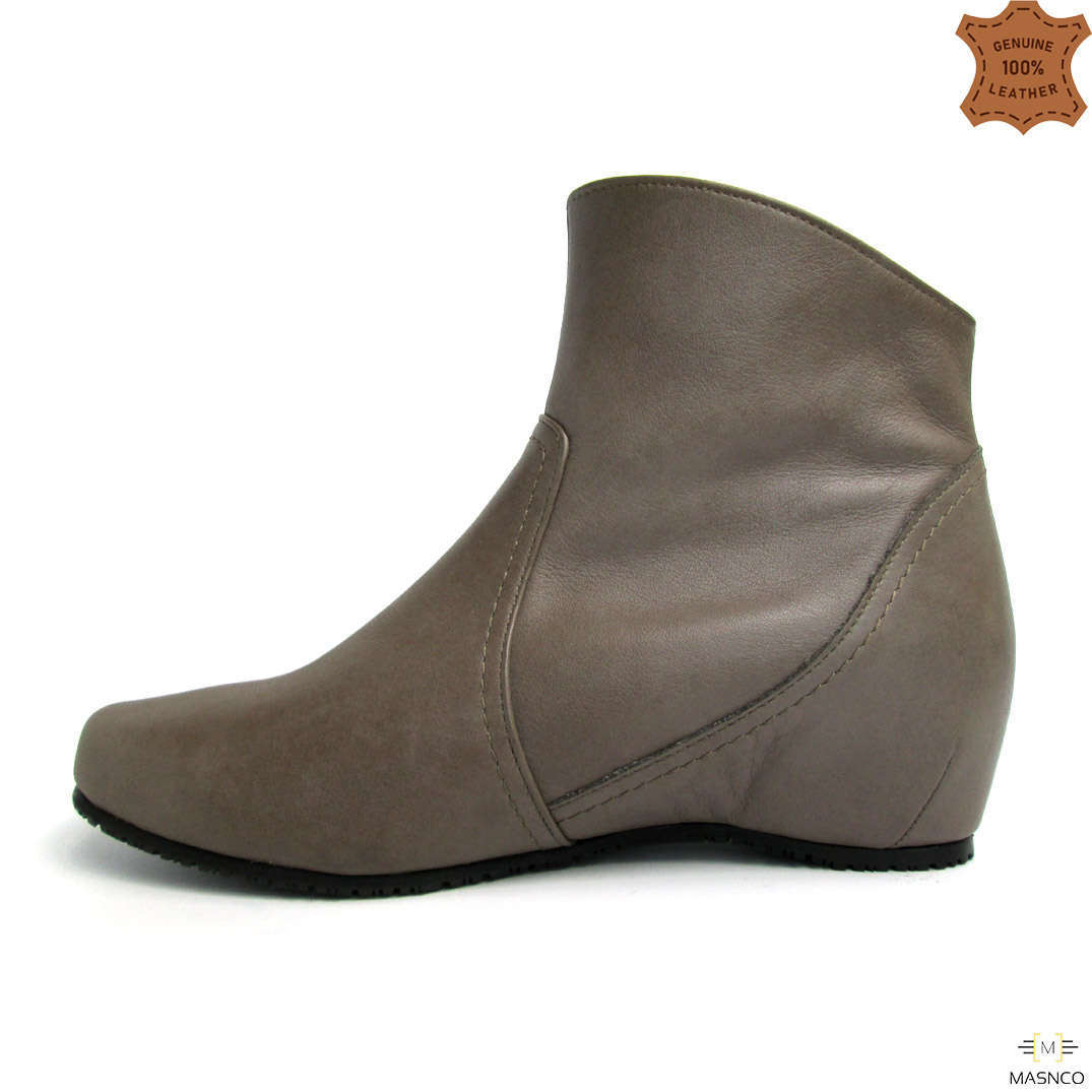 Genuine Shearling Lined Low Heel Boot for Women