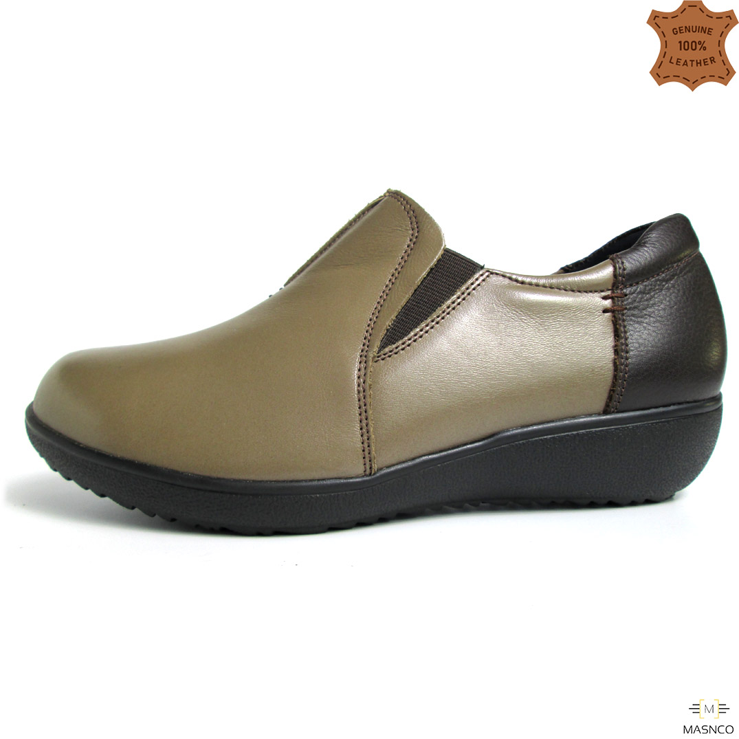 Two Tone Toe Loafers for Women