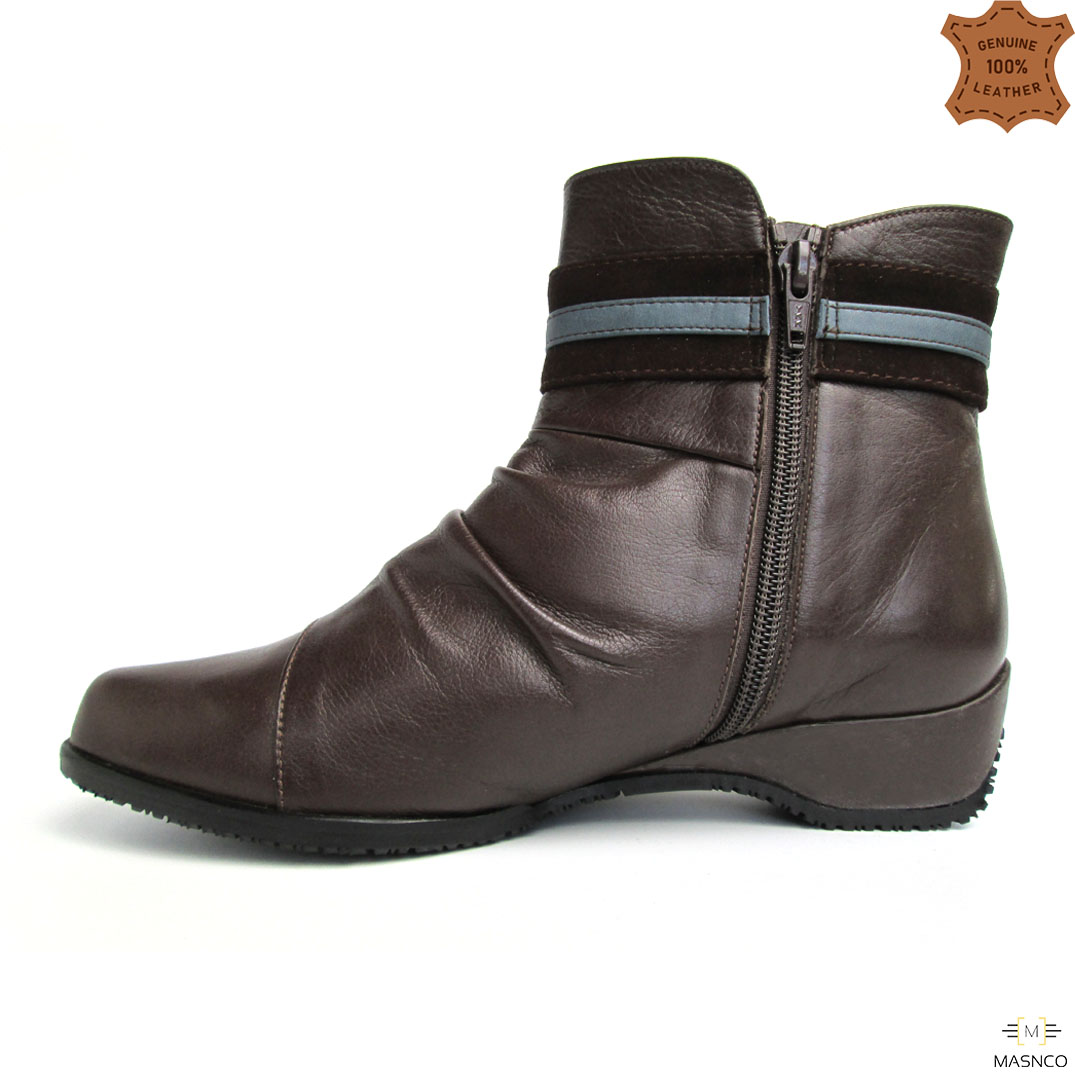 Chocolate Brown Leather Chelsea Boots UK style