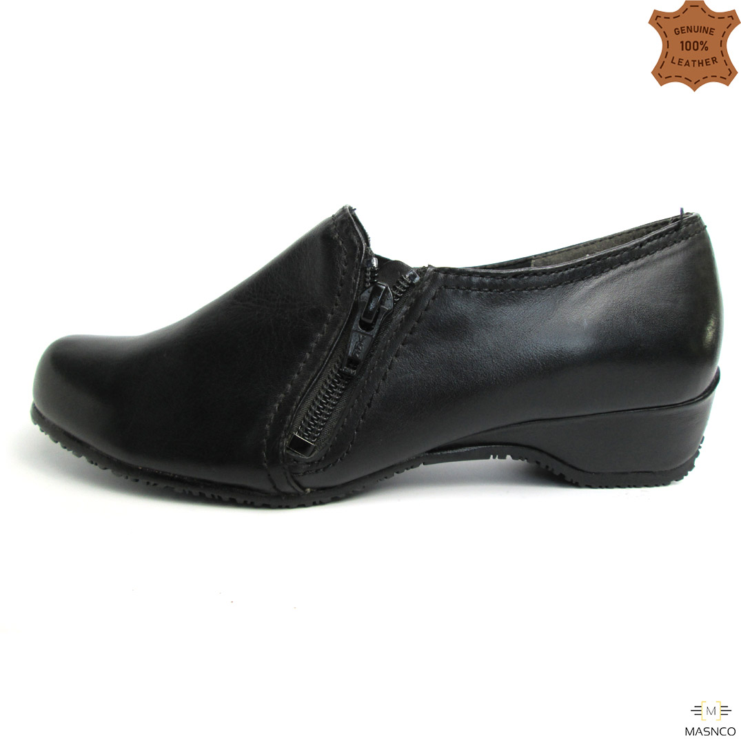 Black Formal Shoe With Elastic For Women