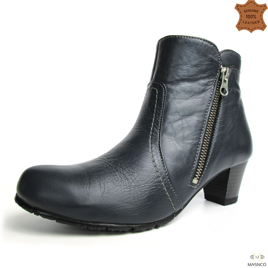 Black Block Heel Sock Boots – MASNCO