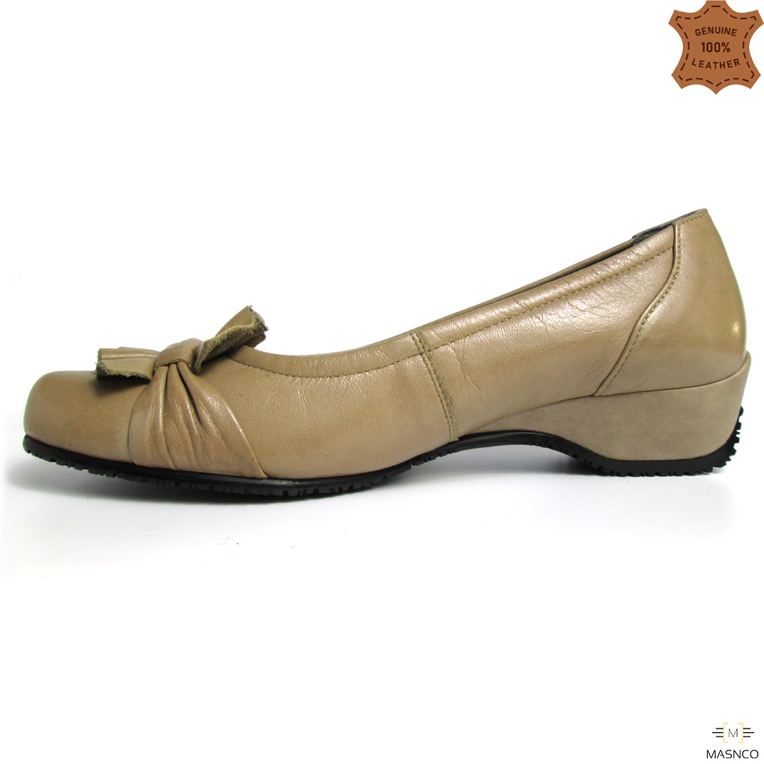 Comfort Leather Shoe for Women (Beige)