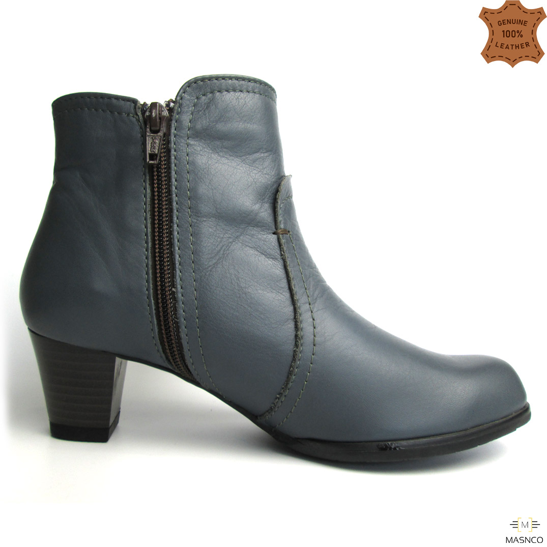 Leather Boot for Women’s ( Sky Blue)