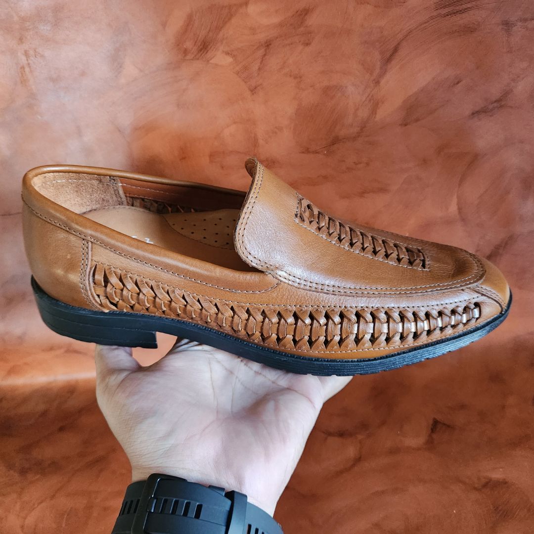Leather Loafer In Brown