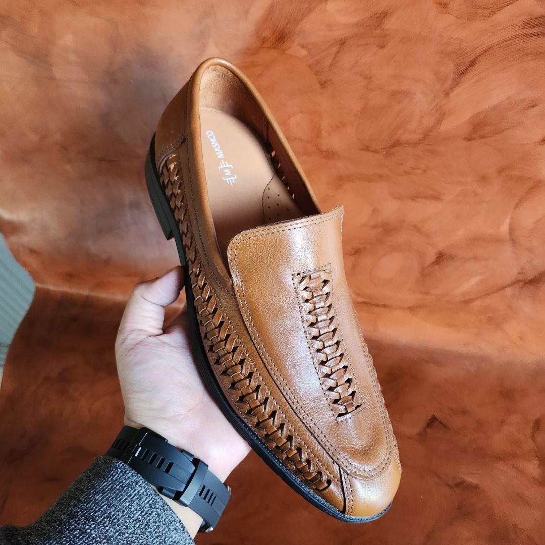 Leather Loafer In Brown