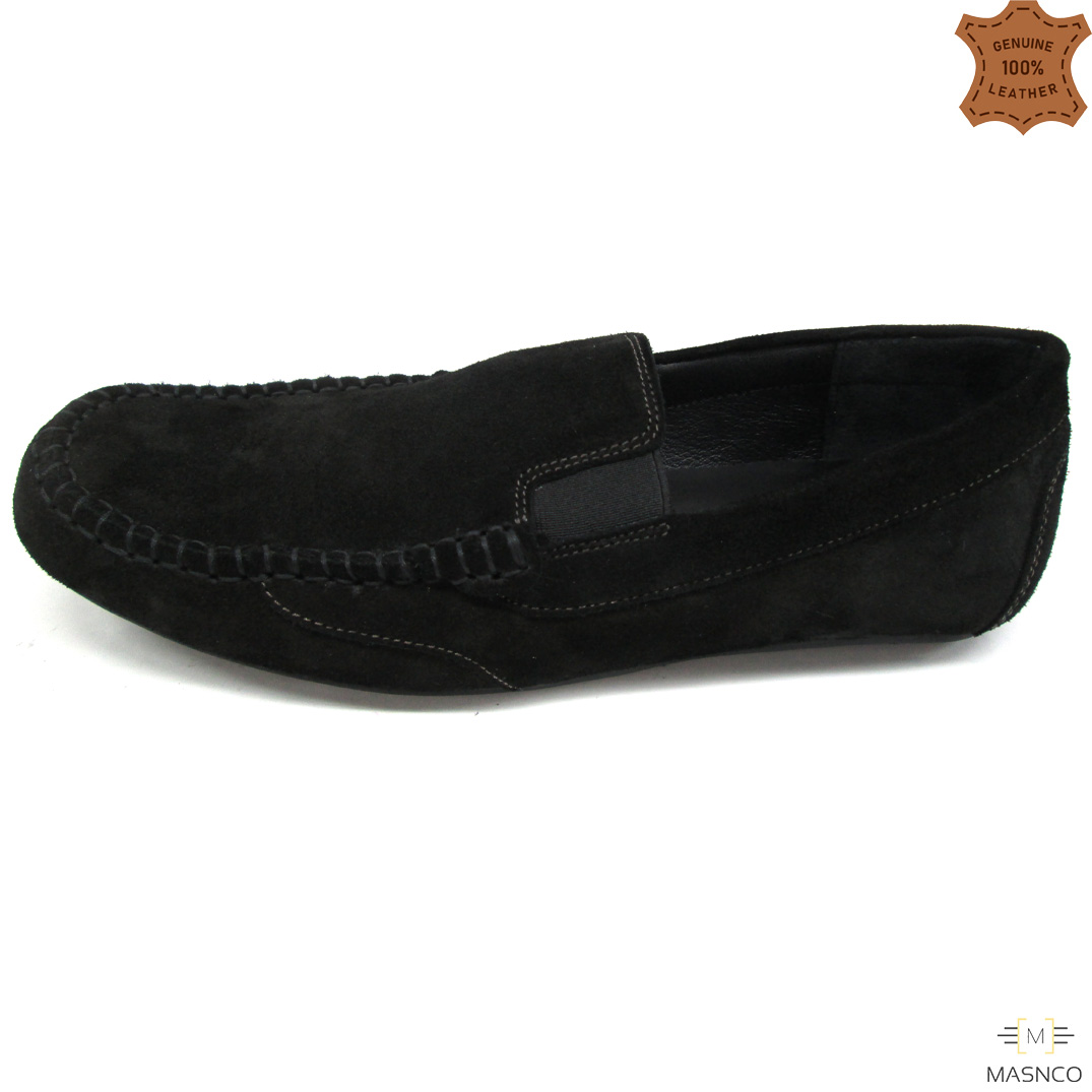 Black Leather Loafer for Men