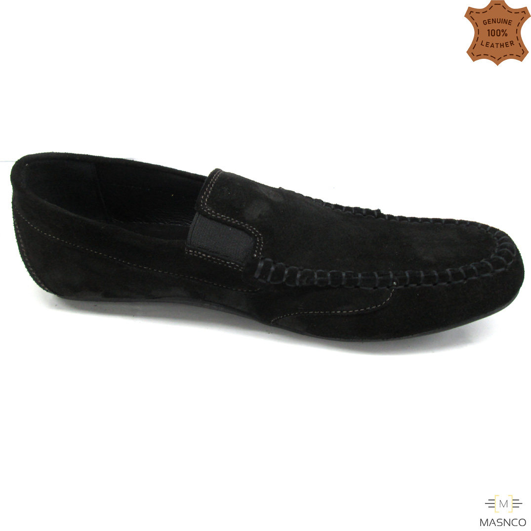 Black Leather Loafer for Men
