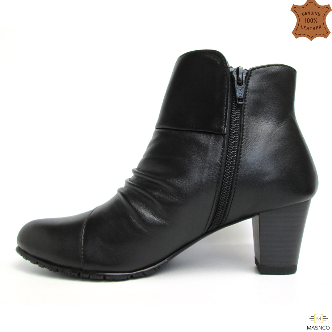 Women’s Black Riding Leather Boots – MASNCO