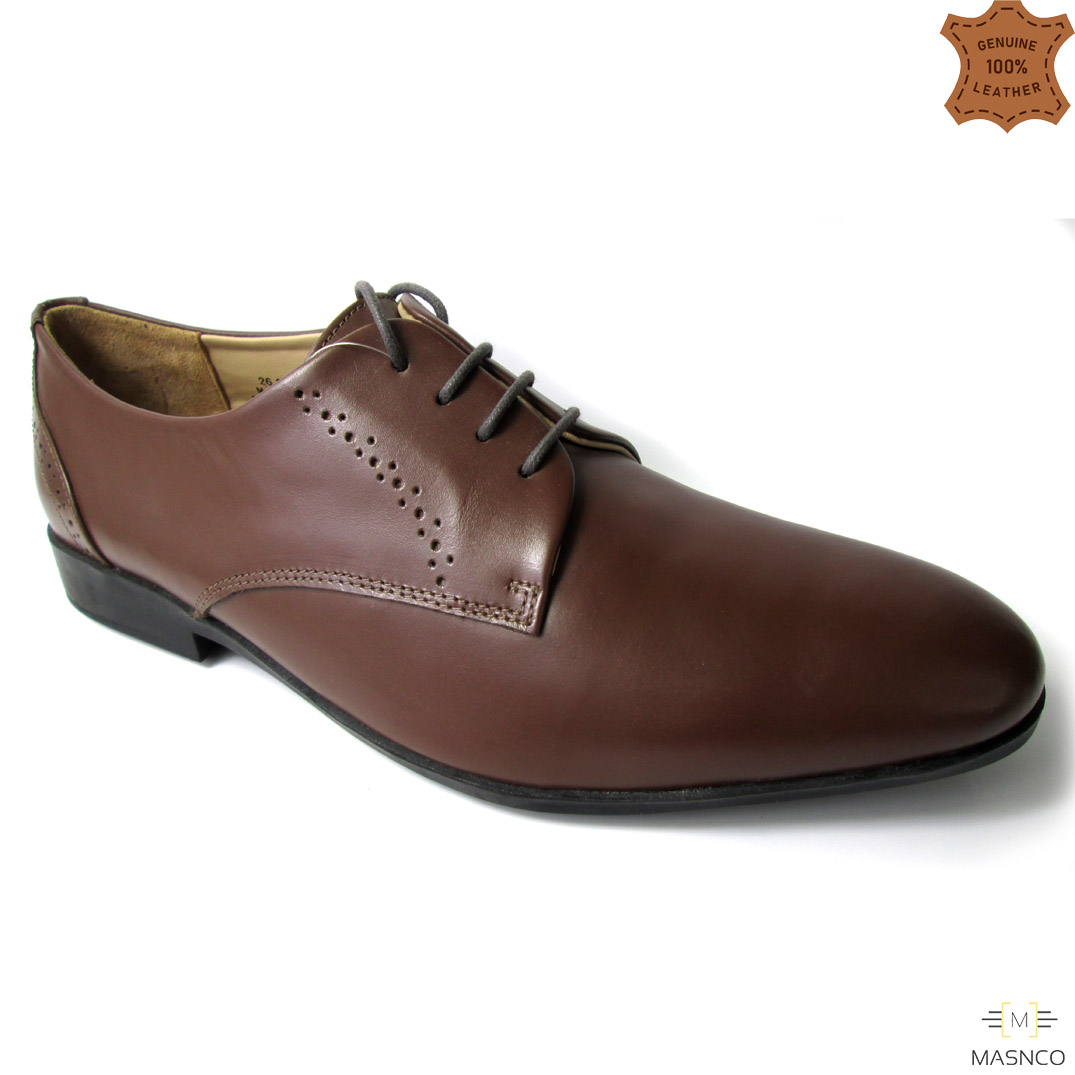 Derby Formal Shoes with Slight Brogue
