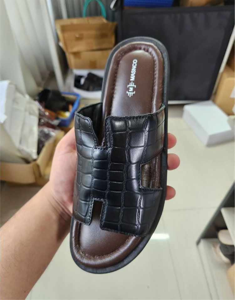 Mens leather sale sandals under 5