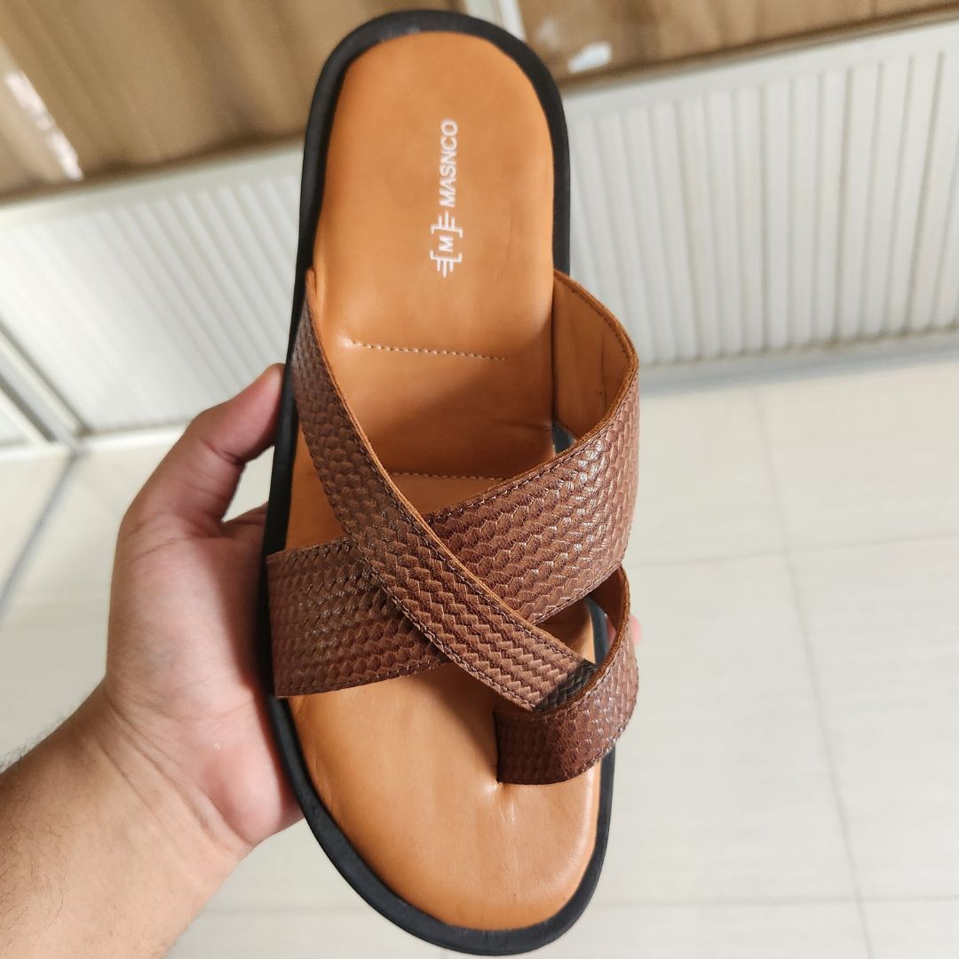 Brown leather straps Sandals