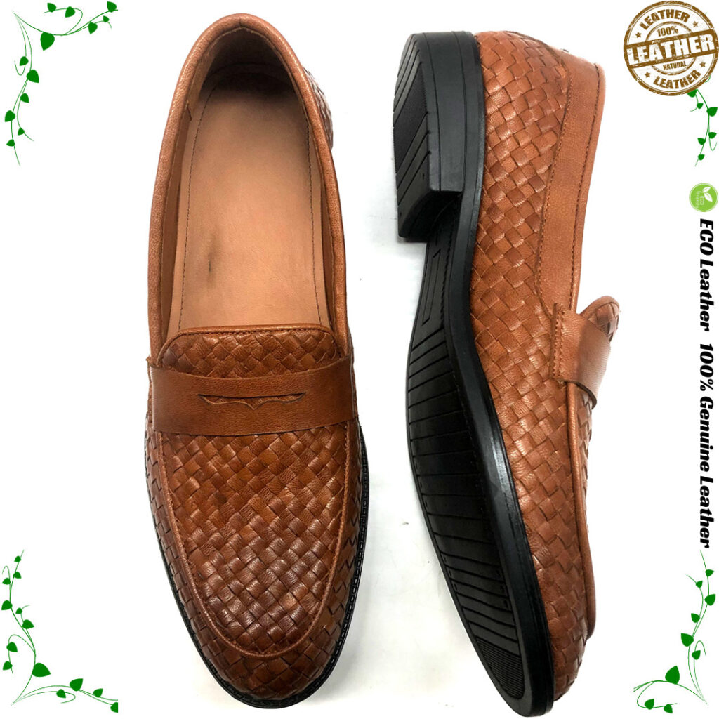 Men's Stylish Woven Leather Shoes