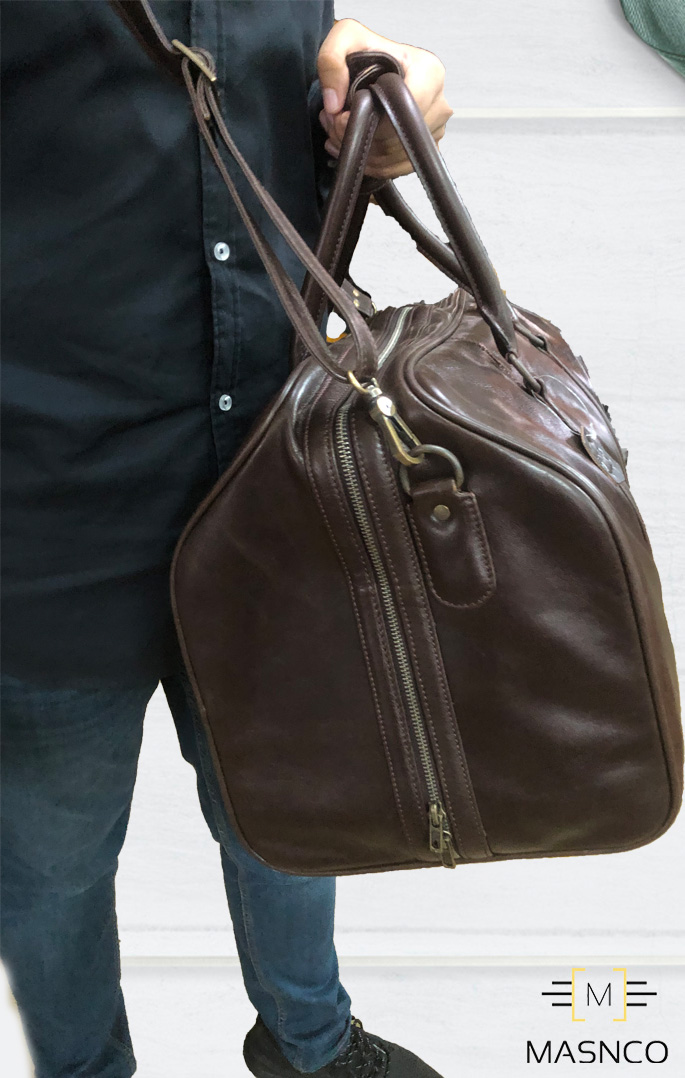 Dark Brown Duffle Bag – MASNCO