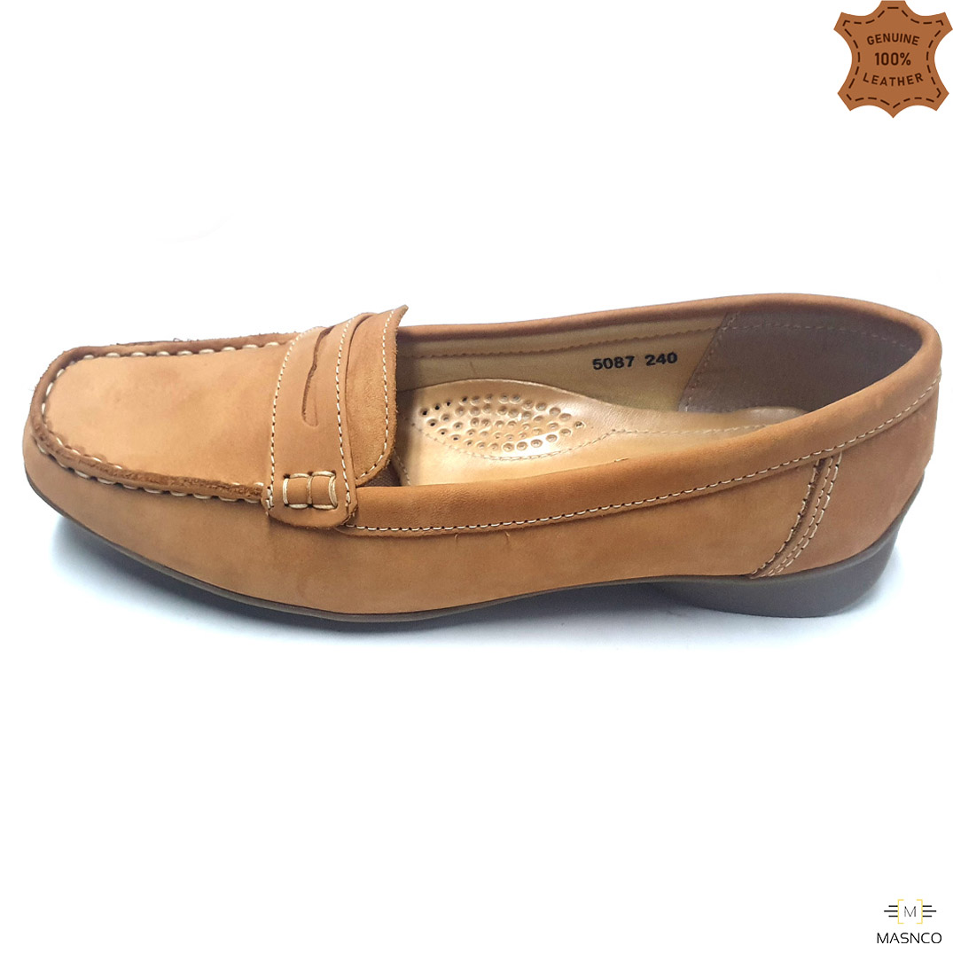 Nubuck Leather Loafer for Women