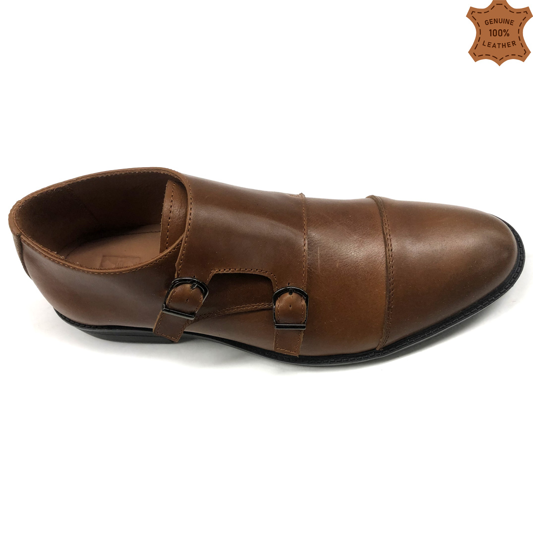 Double Monk Formal Shoe Brown – MASNCO