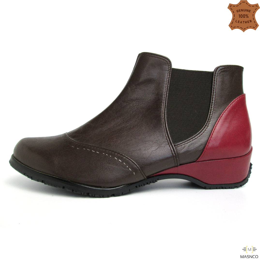Alpha Mirror Polish Leather Boot two tone(UK varient)