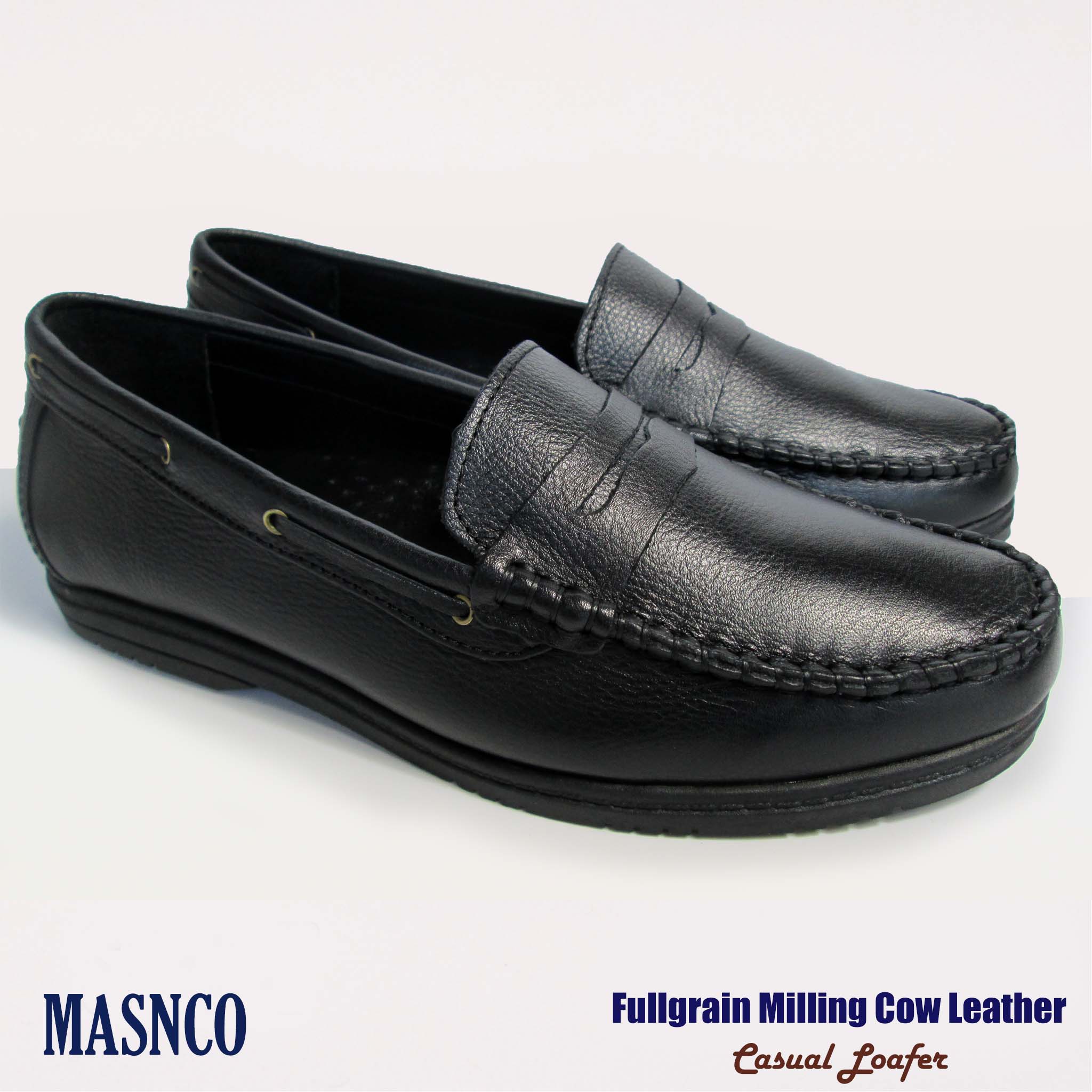 Comfortable Leather Loafer in Black