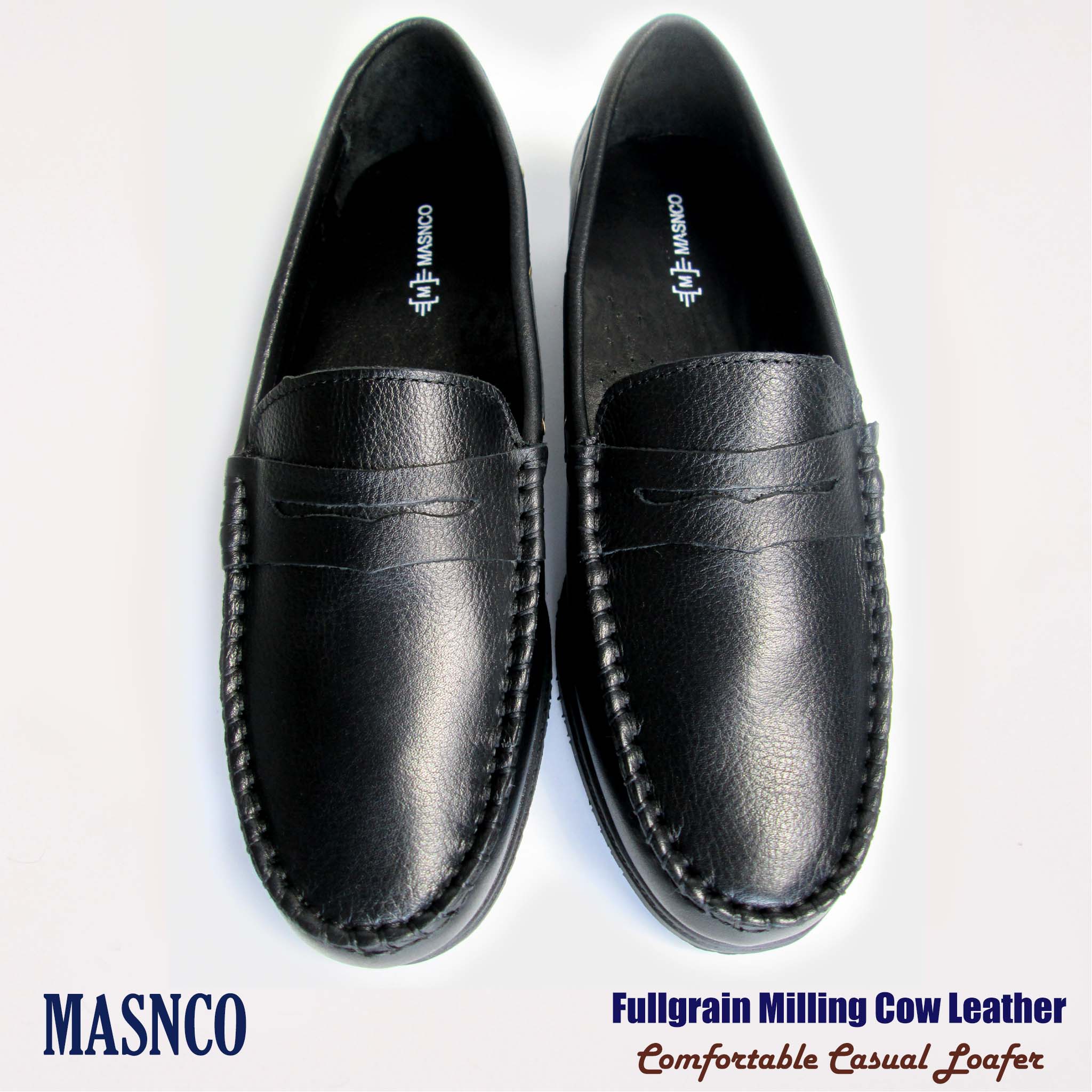Comfortable Leather Loafer in Black